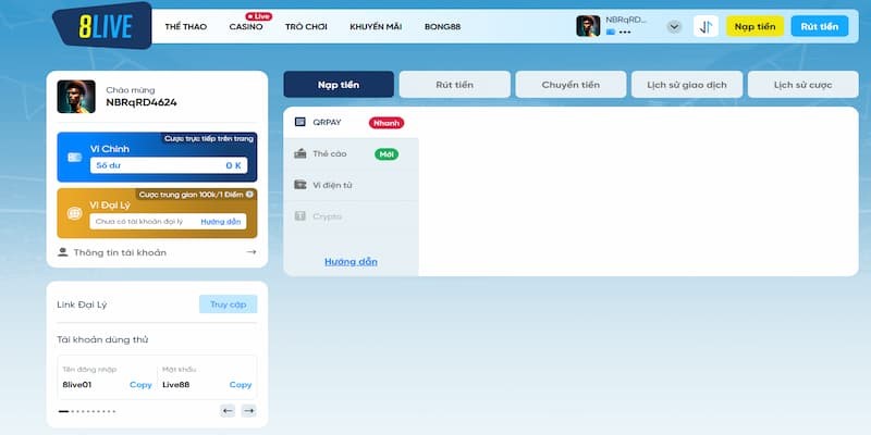 nap tien 8live huong dan cach nap tien nhanh chong va an toan1