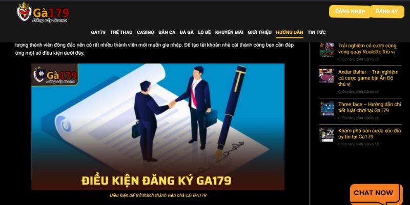 nhung quy dinh quan trong khi dang ky nha cai ga179 sieu uy tin